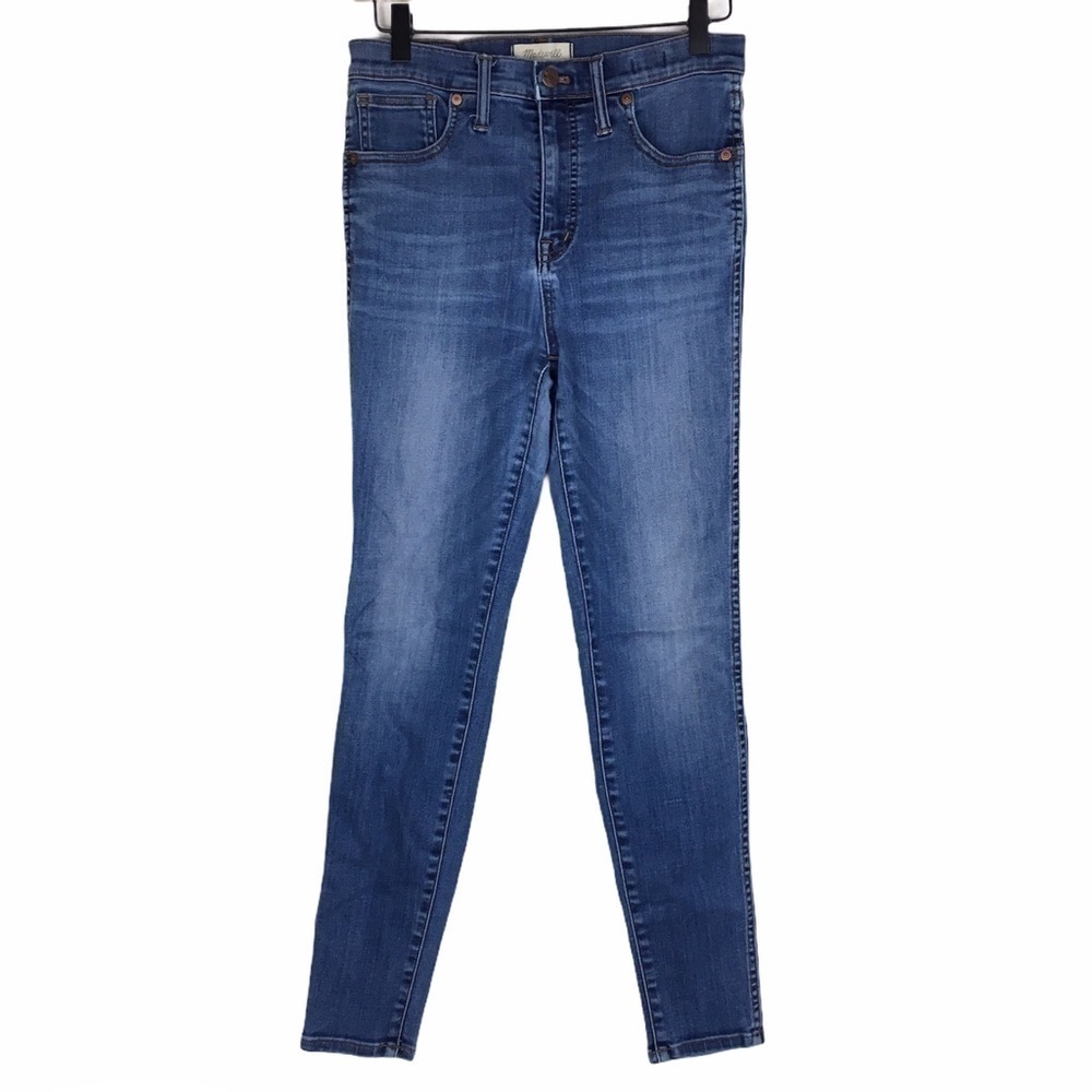MADEWELL Jeans 10” High Rise Skinny Slim Medium Wash Denim Stretchy Size 29